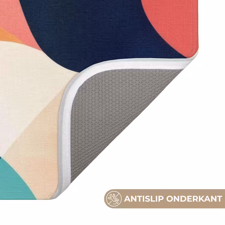 WC Mat - Abstract - Blauw - Roze — 3