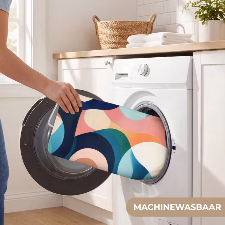 WC Mat - Abstract - Blauw - Roze — 5