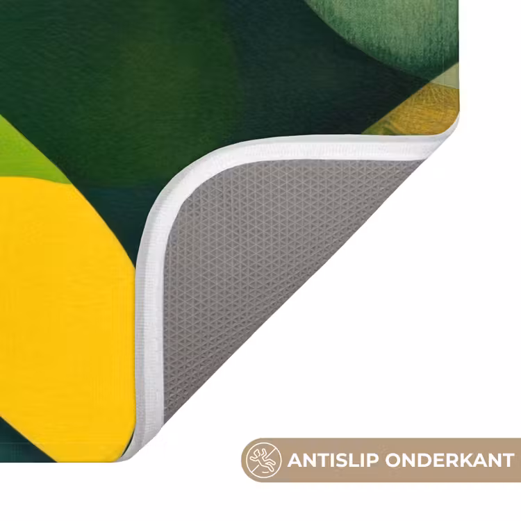 WC Mat - Abstract - Geel - Roze - Groen — 3