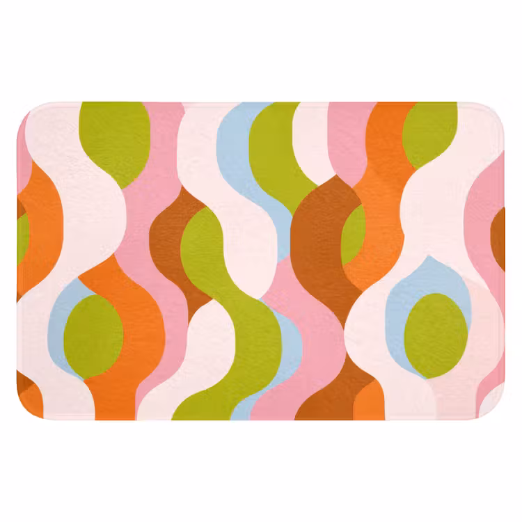 WC Mat - Abstract - Vormen - Roze — 1