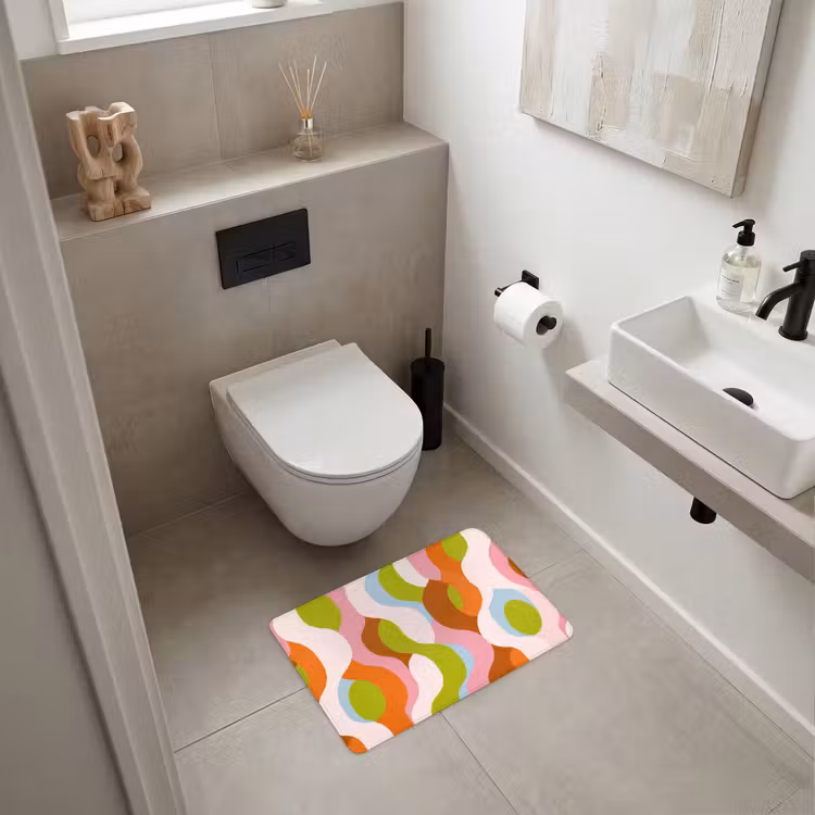 WC Mat - Abstract - Vormen - Roze — 6