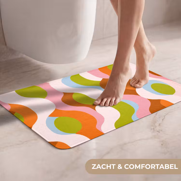 WC Mat - Abstract - Vormen - Roze — 7