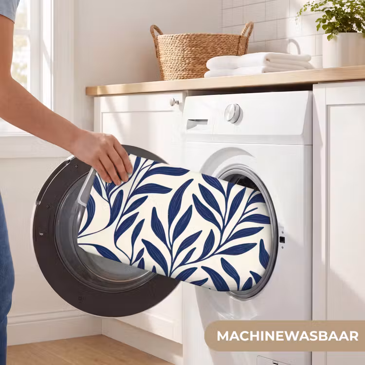 WC Mat - Bladeren - Klimop - Donkerblauw — 5