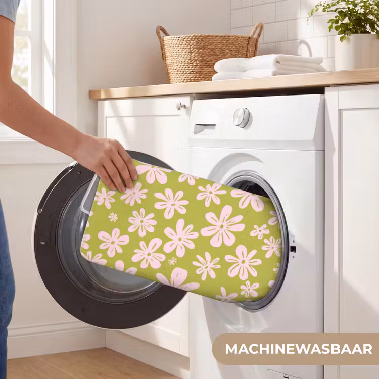 WC Mat - Bloemen - Roze - Getekend - Patroon — 5