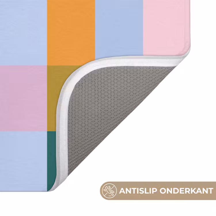 WC Mat - Blokken - Vierkant - Patroon - Gekleurd — 3