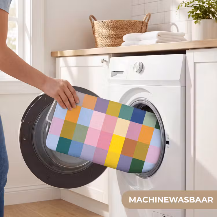 WC Mat - Blokken - Vierkant - Patroon - Gekleurd — 5