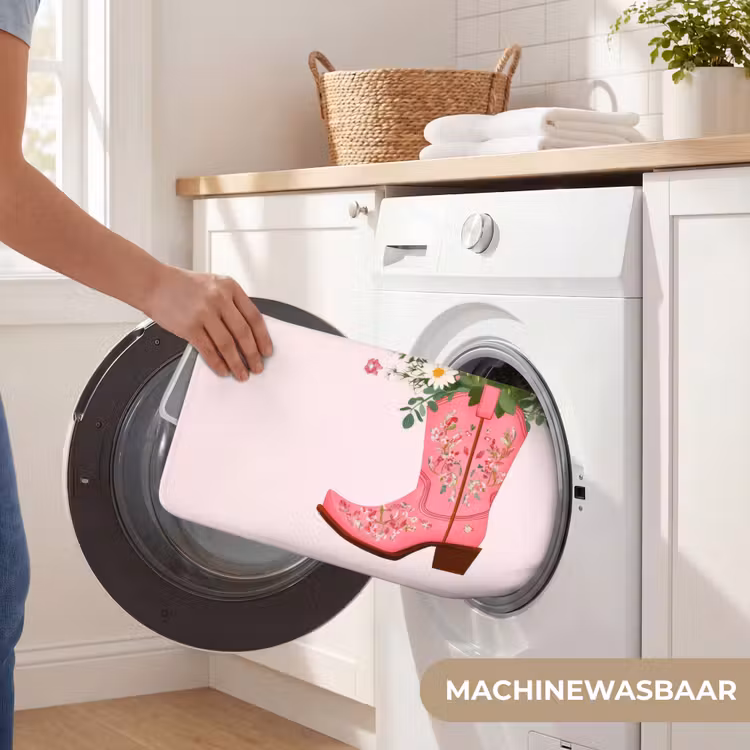 WC Mat - Cowboylaarzen - Roze - Boeket - Bloemen — 5