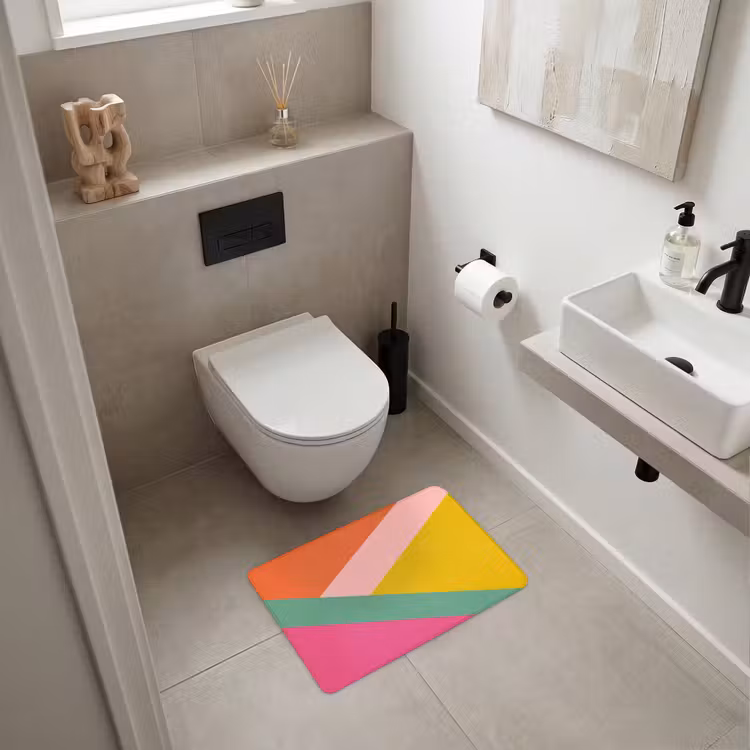 WC Mat - Driehoeken - Kleurrijk - Abstract — 6