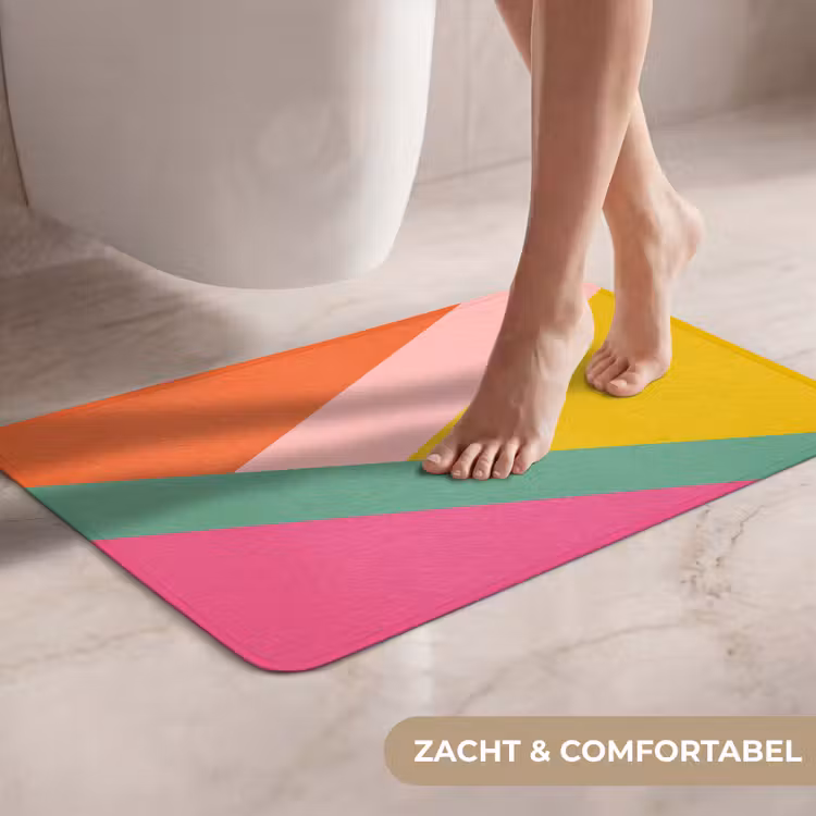 WC Mat - Driehoeken - Kleurrijk - Abstract — 7