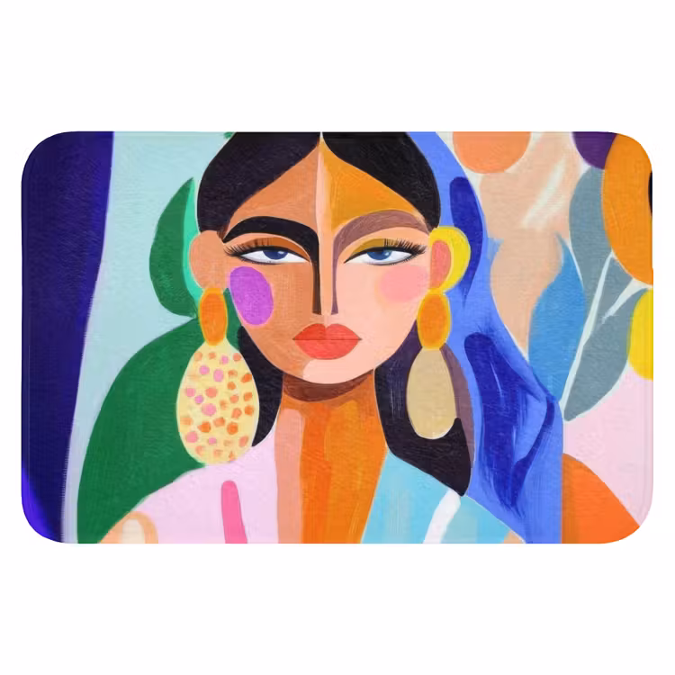 WC Mat - Portret - Vrouw - Modern — 1
