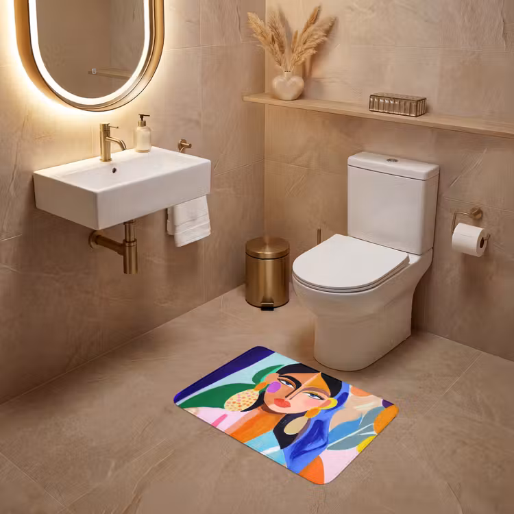 WC Mat - Portret - Vrouw - Modern — 4
