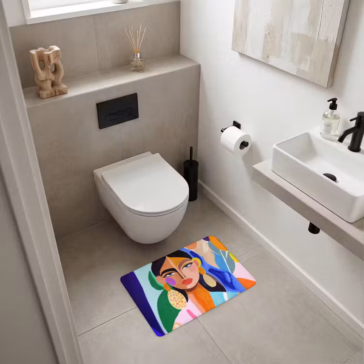 WC Mat - Portret - Vrouw - Modern — 6