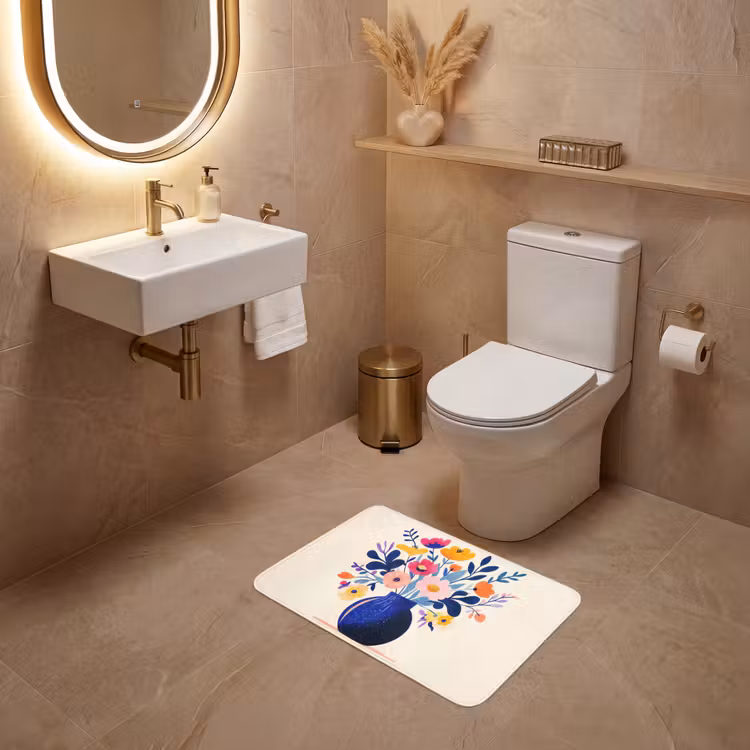 WC Mat - Vaas - Bloemen - Boeket — 4