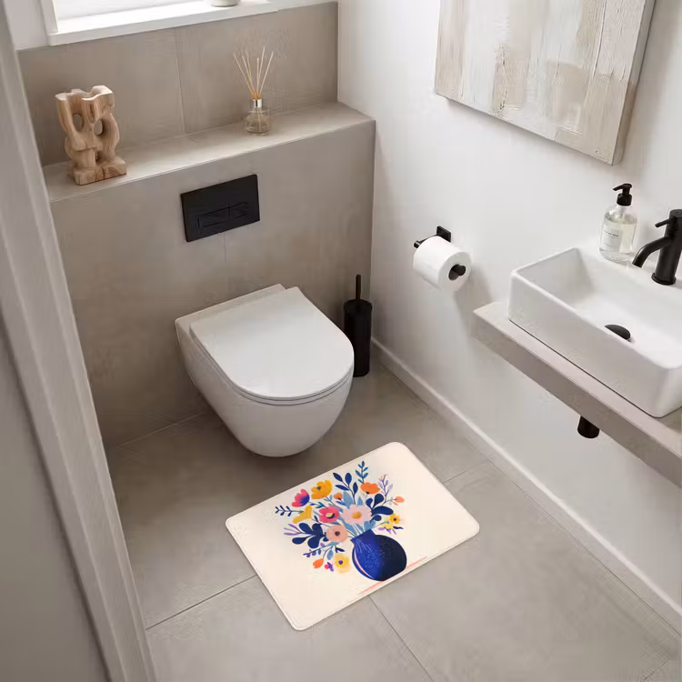WC Mat - Vaas - Bloemen - Boeket — 6