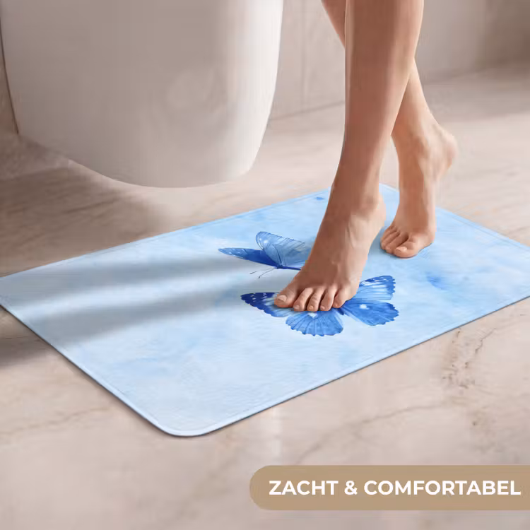 WC Mat - Vlinders - Sierlijk - Blauw — 7