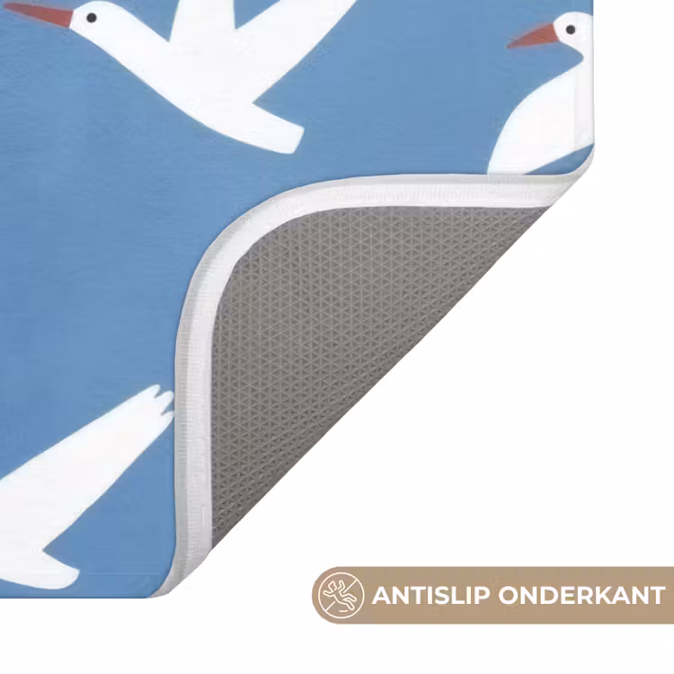 WC Mat - Vogels - Wit - Patroon — 3