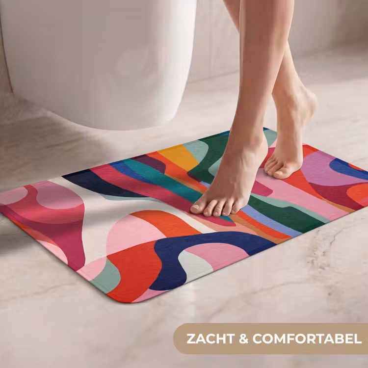 WC Mat - Vormen - Bochten - Kleurrijk - Abstract — 7
