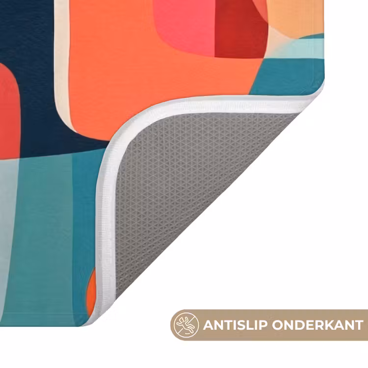 WC Mat - Vormen - Kleurrijk - Abstract - Vlakken — 3