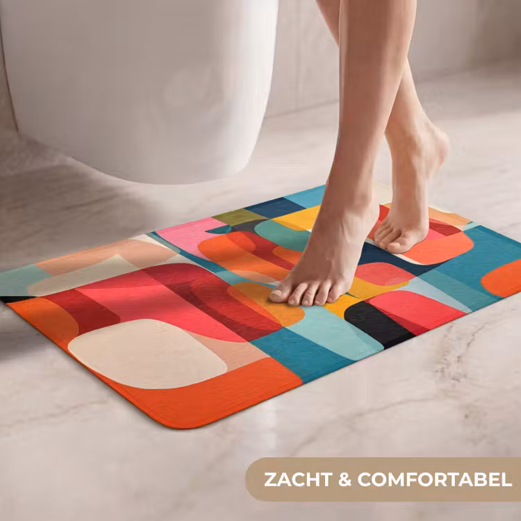 WC Mat - Vormen - Kleurrijk - Abstract - Vlakken — 7