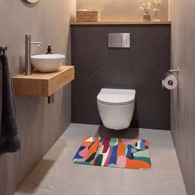 WC Mat - Vormen - Ritmisch - Kleuren - Abstract — 2