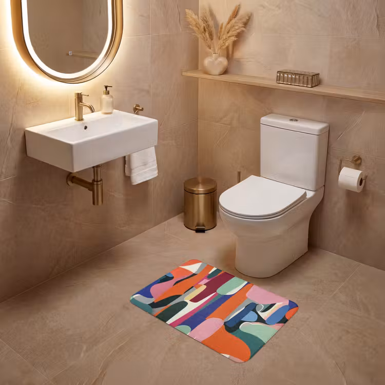 WC Mat - Vormen - Ritmisch - Kleuren - Abstract — 4