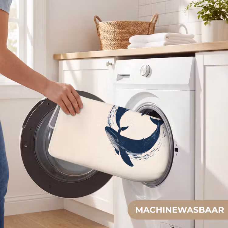 WC Mat - Walvissen - Spetters - Cirkel - Donkerblauw — 5