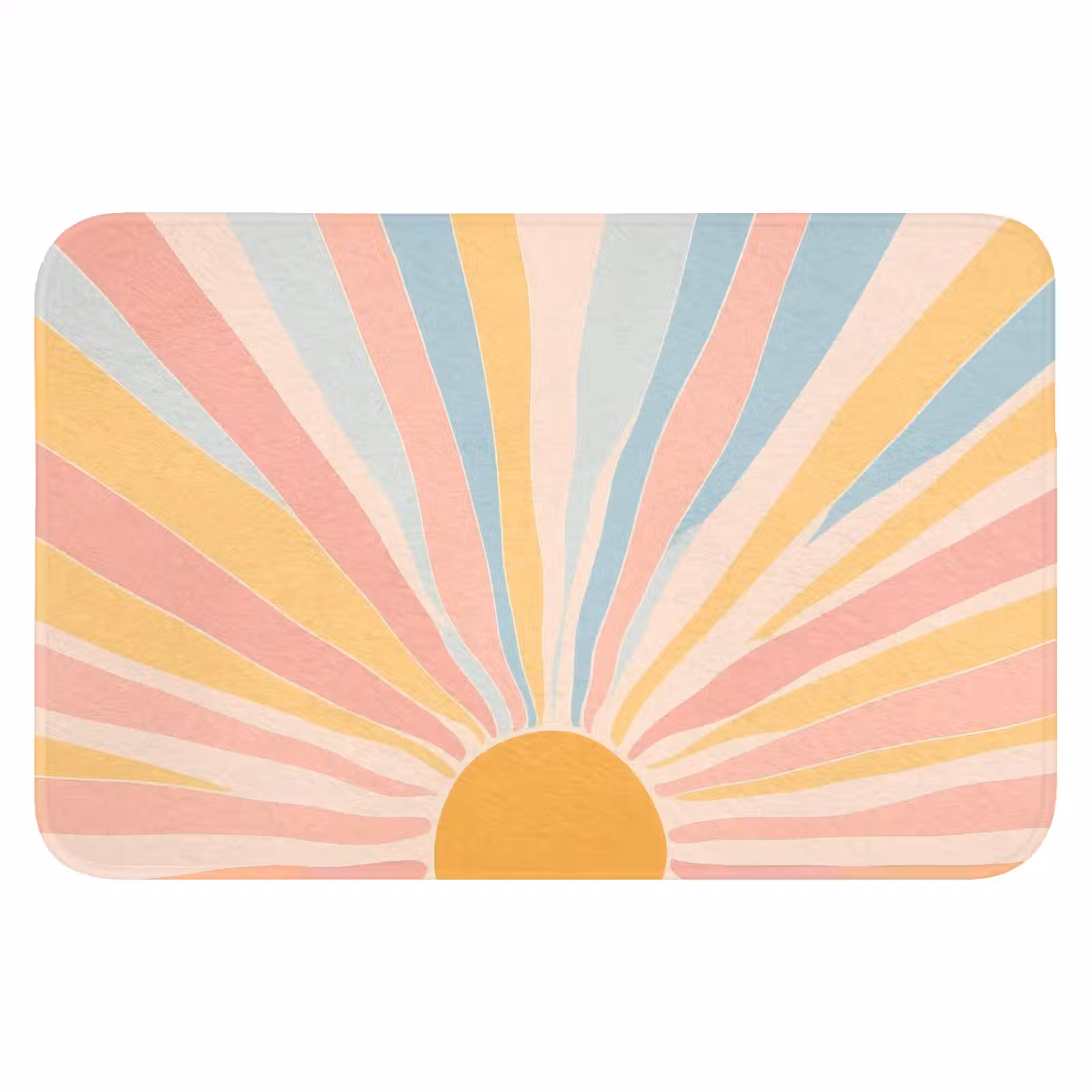 WC Mat - Illustratie - Zon - Pastelkleuren — 1