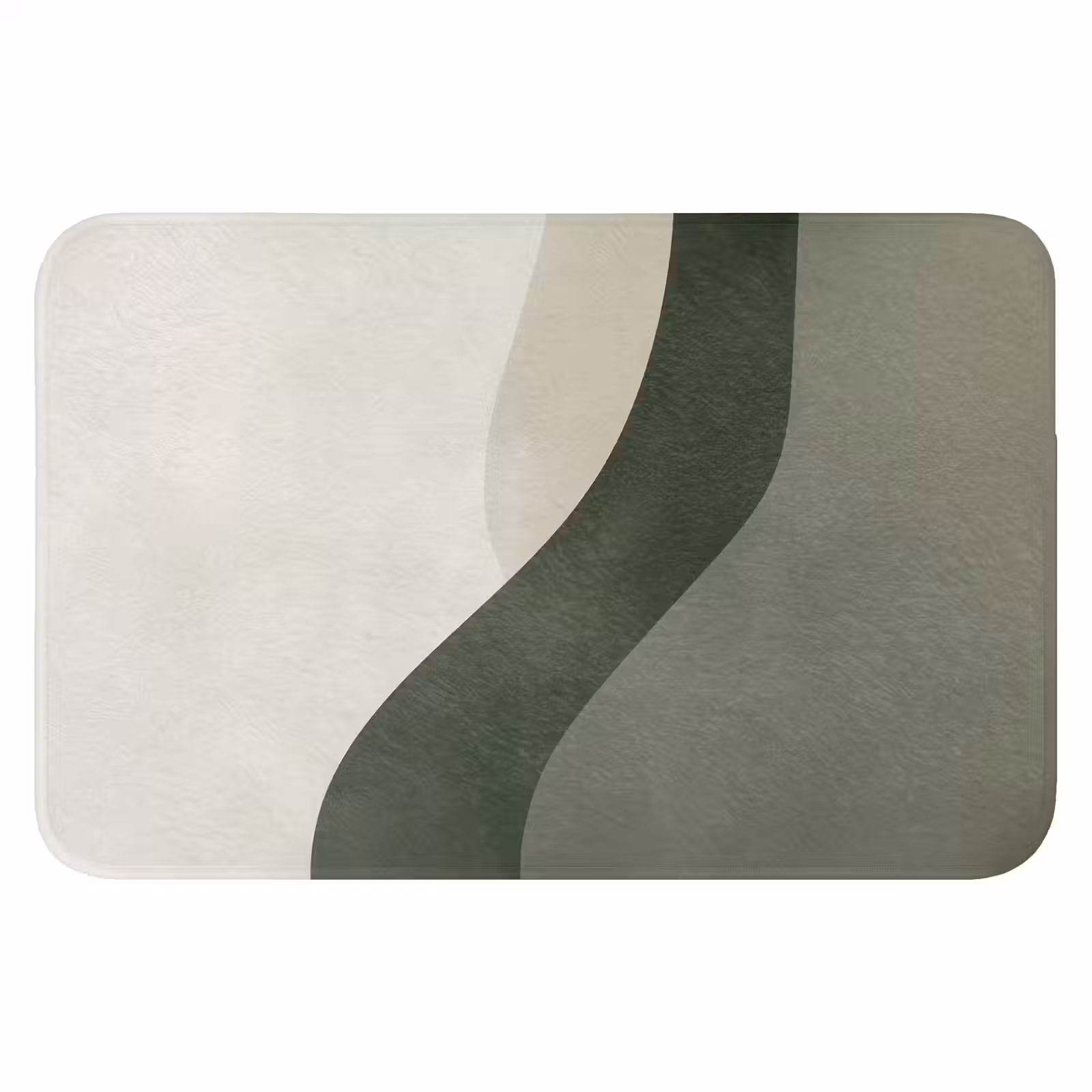 WC Mat - Japandi - Groen - Abstract - Modern — 1
