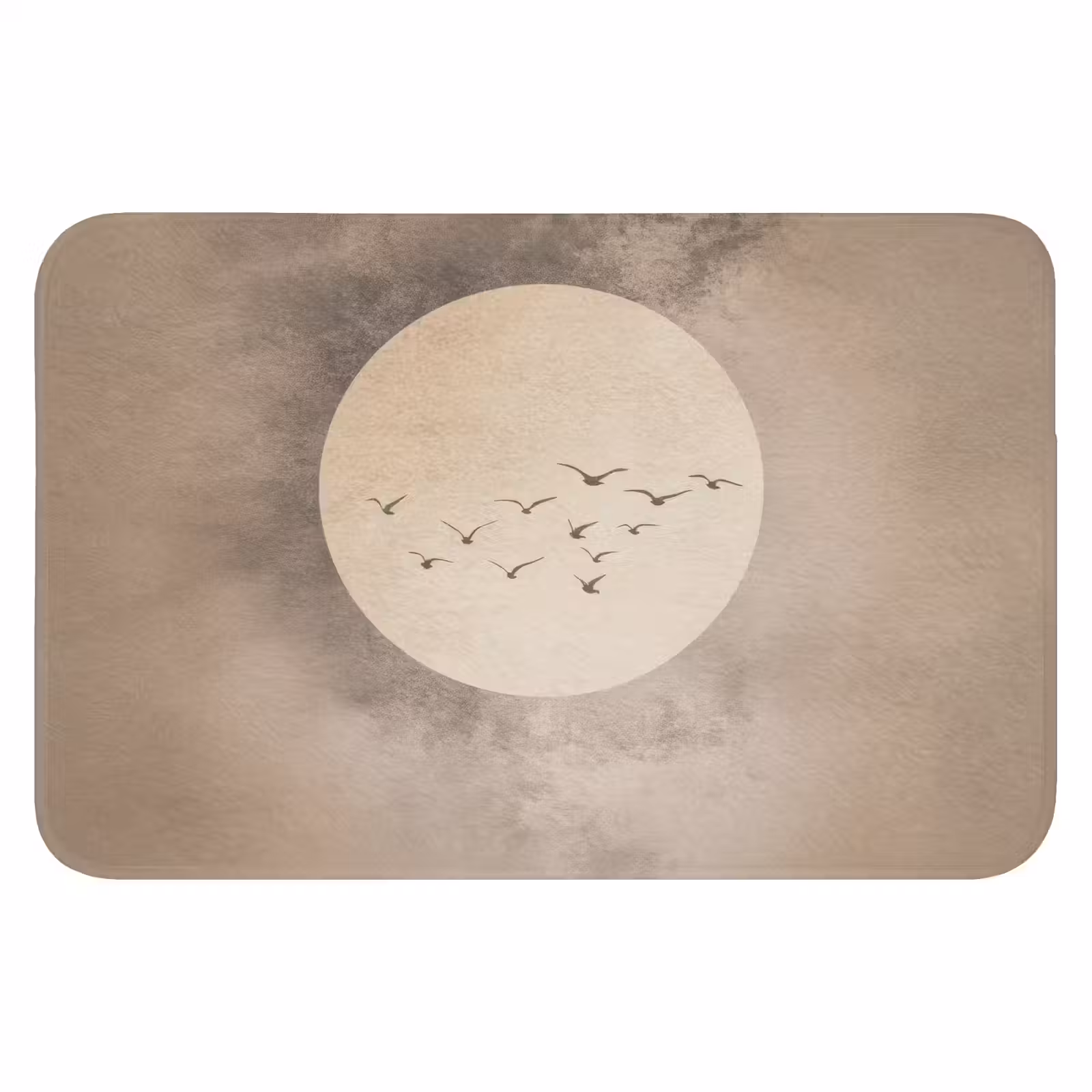 WC Mat - Vogel - Beige - Japandi — 1