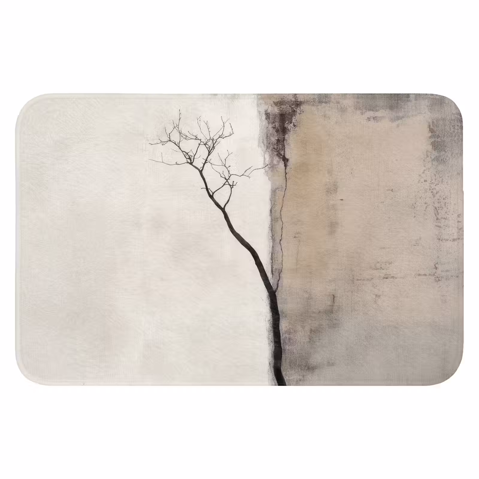 WC Mat - Wabi sabi - Plant - Beige — 1