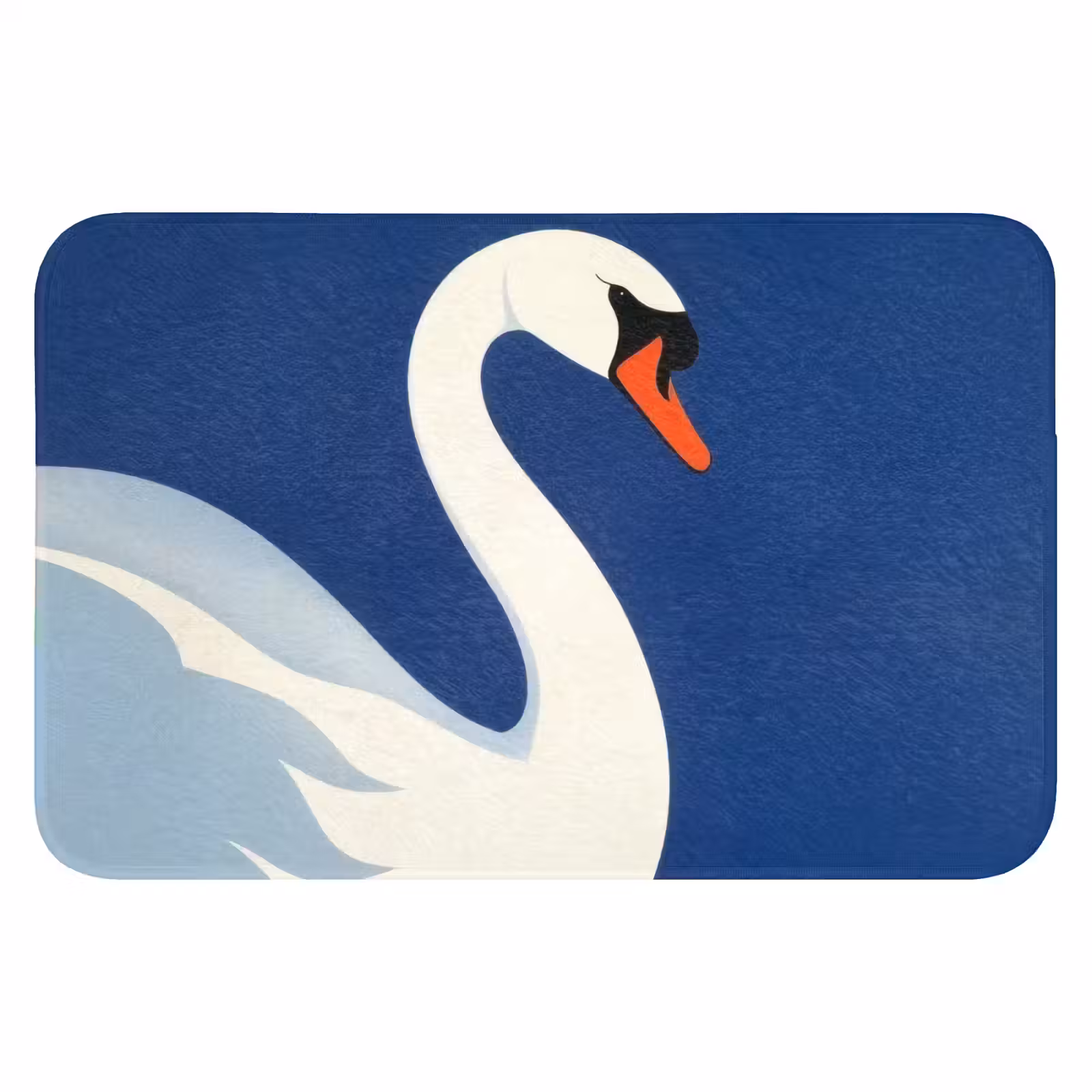 WC Mat - Zwaan - Wit - Snavel - Illustratie — 1