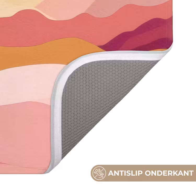 WC Mat - Bergen - Abstract - Zonnestralen - Roze — 3