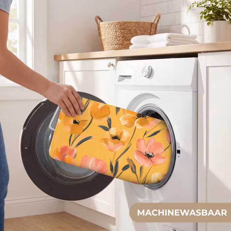 WC Mat - Bloemen - Geschilderd - Geel — 5