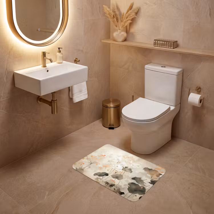 WC Mat - Bloemen - Japandi - Wabi sabi — 4