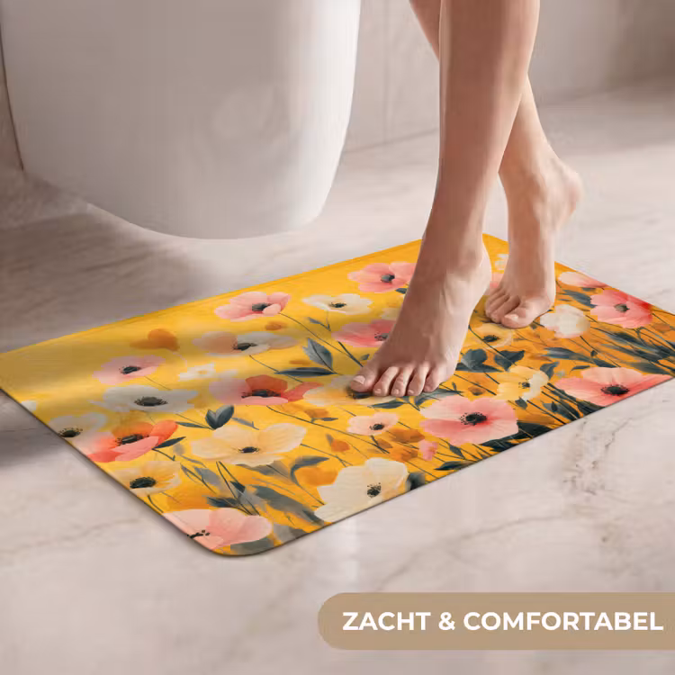 WC Mat - Bloemen - Veld - Geel — 7