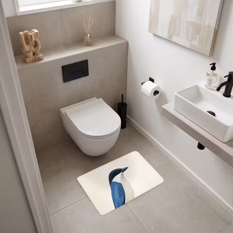 WC Mat - Illustratie - Blauw - Vogel — 6