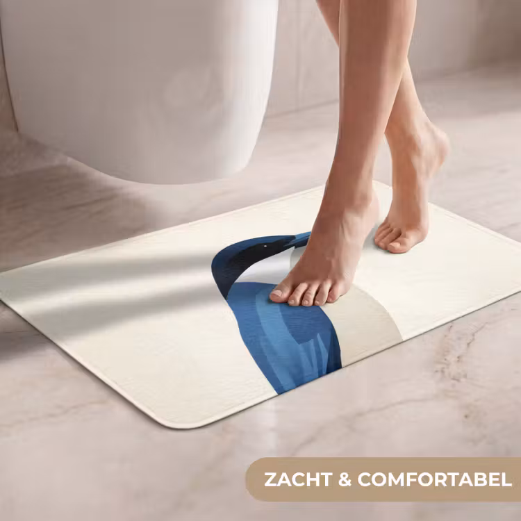 WC Mat - Illustratie - Blauw - Vogel — 7