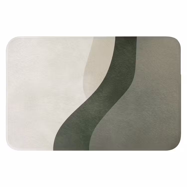 WC Mat - Japandi - Groen - Abstract - Modern — 1