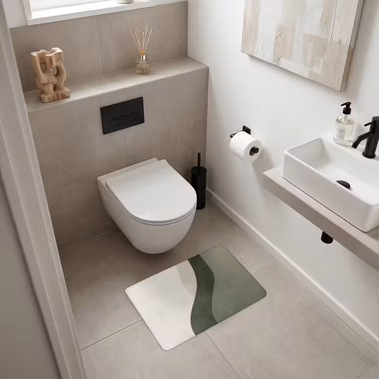 WC Mat - Japandi - Groen - Abstract - Modern — 6
