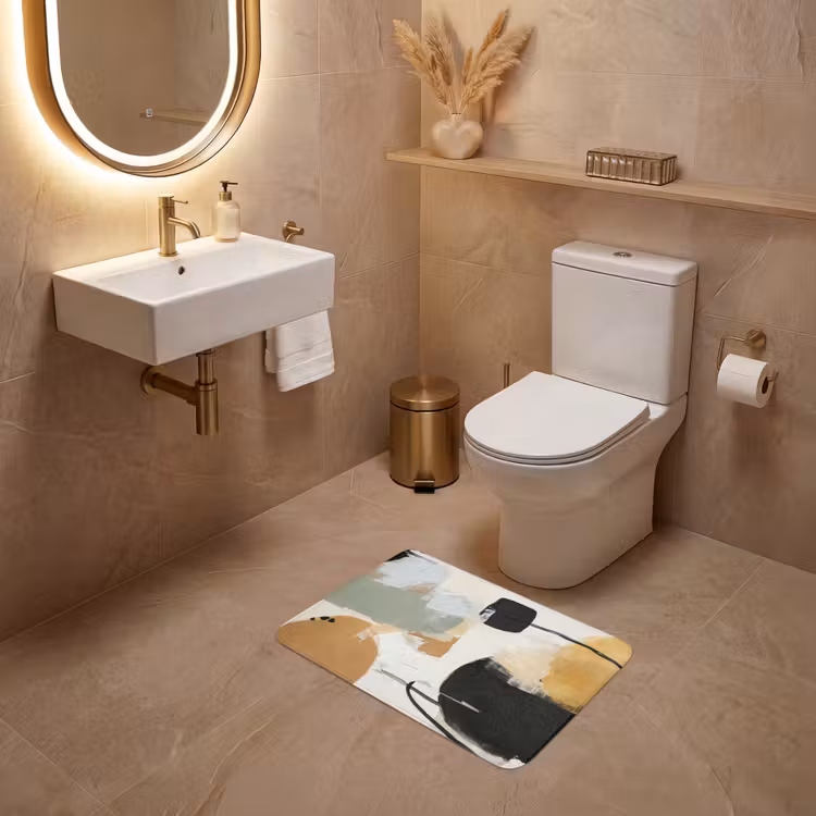 WC Mat - Paint - Abstract - Kleuren — 4