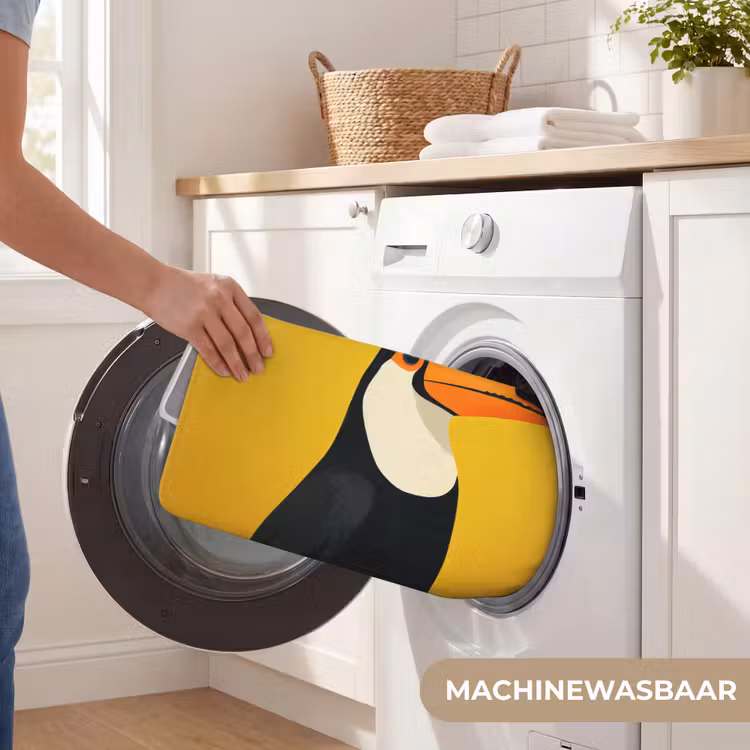 WC Mat - Toekan - Minimalistisch - Snavel - Oranje — 5