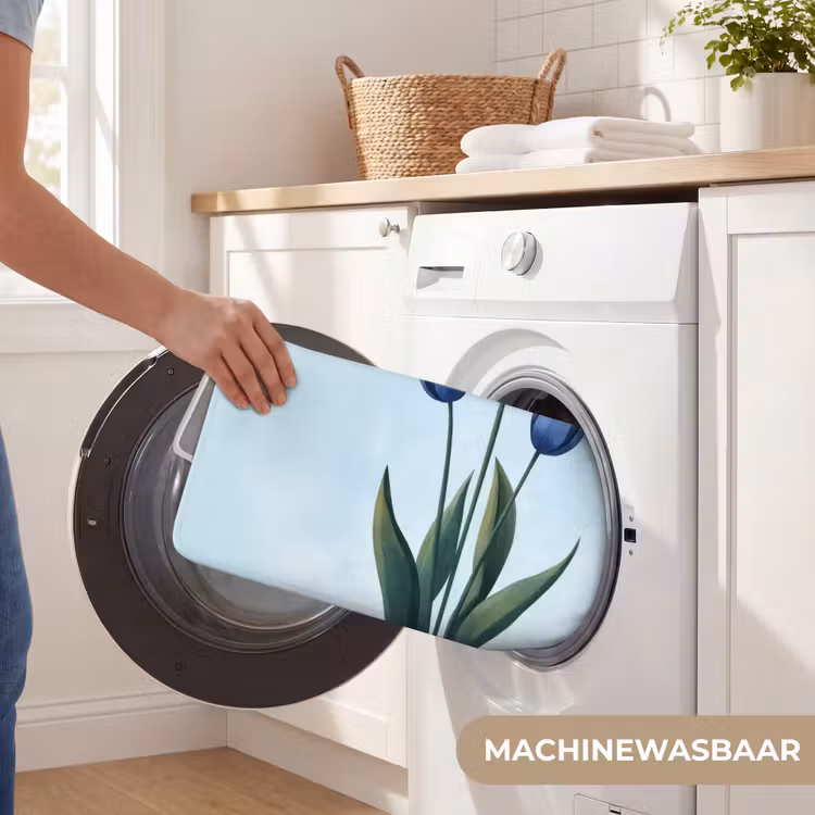 WC Mat - Tulpen - Blauw - Bladeren — 5