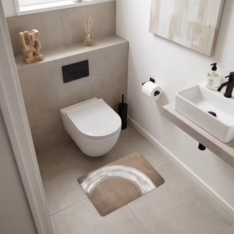 WC Mat - Verf - Bruin - Japandi — 6