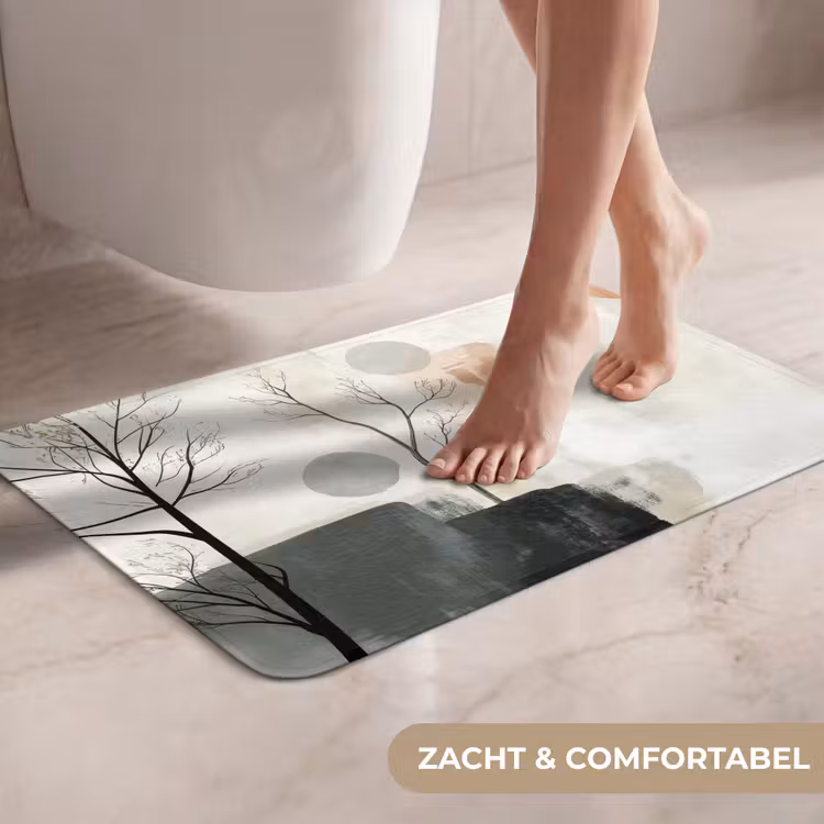 WC Mat - Wabi sabi - Beige - Plant — 7