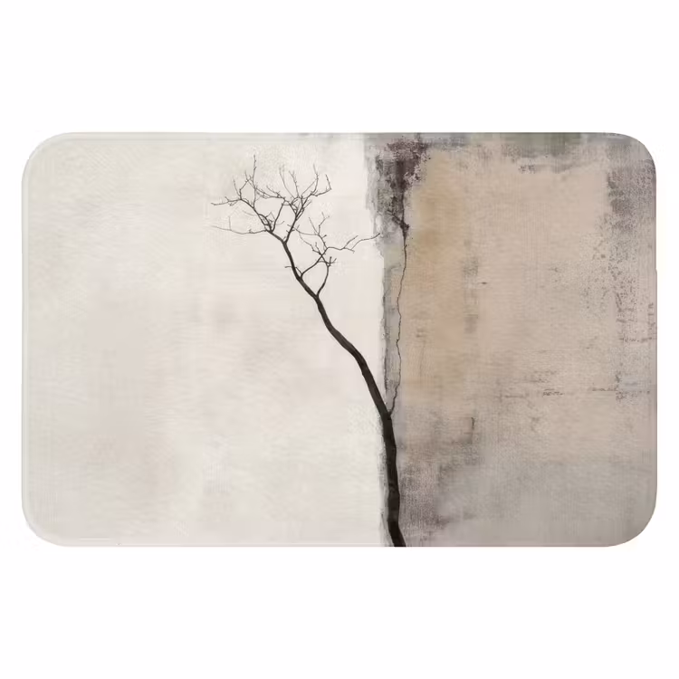 WC Mat - Wabi sabi - Plant - Beige — 1