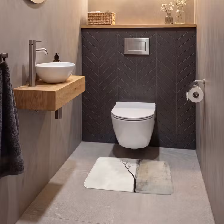 WC Mat - Wabi sabi - Plant - Beige — 2