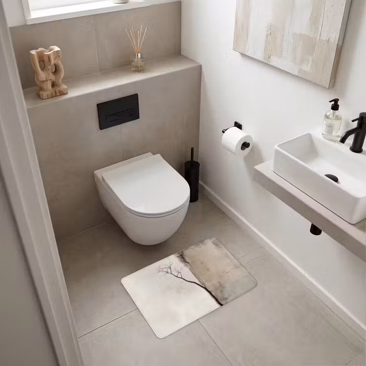 WC Mat - Wabi sabi - Plant - Beige — 6