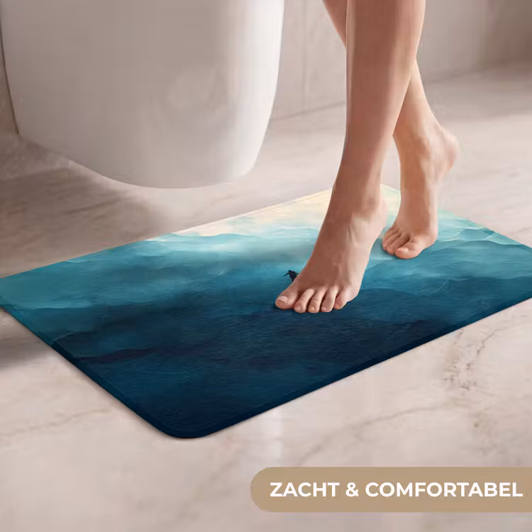 WC Mat - Zee - Silhouet - Abstract - Blauw — 7