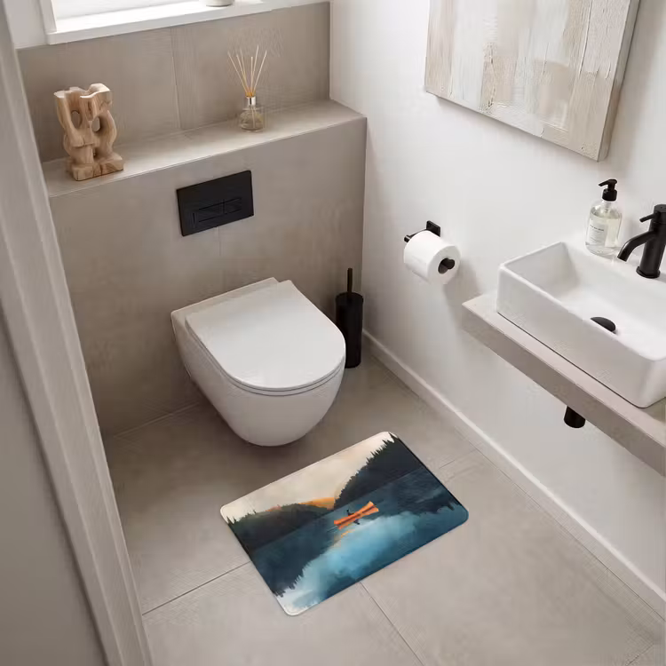 WC Mat - Bossen - Meer - Kano - Oranje — 6