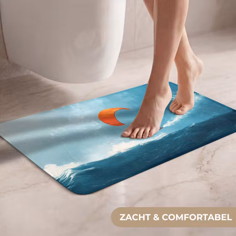 WC Mat - Kitesurfer - Oranje - Zee - Lucht — 7